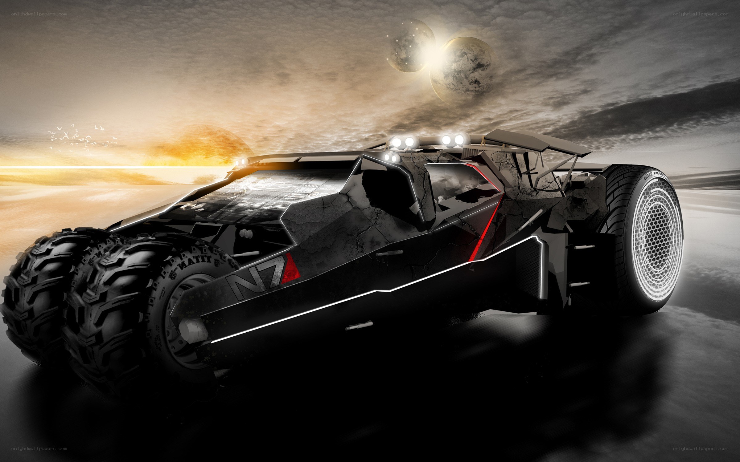 futuristic off-road vehicle