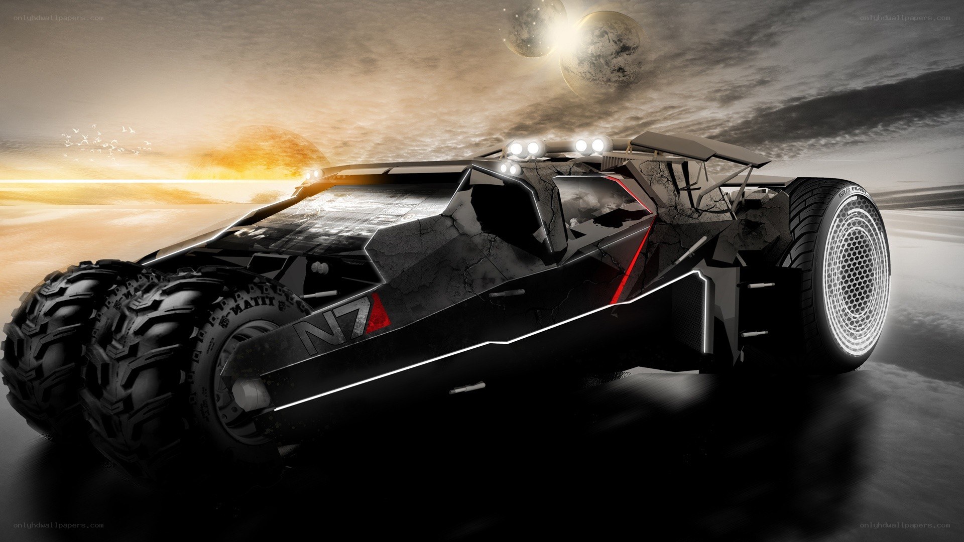 futuristic off-road vehicle