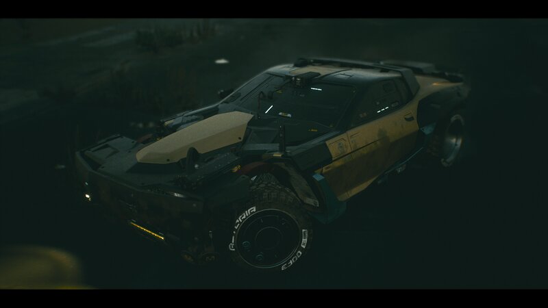 Futuristic Off-road Vehicle — Black, Dark