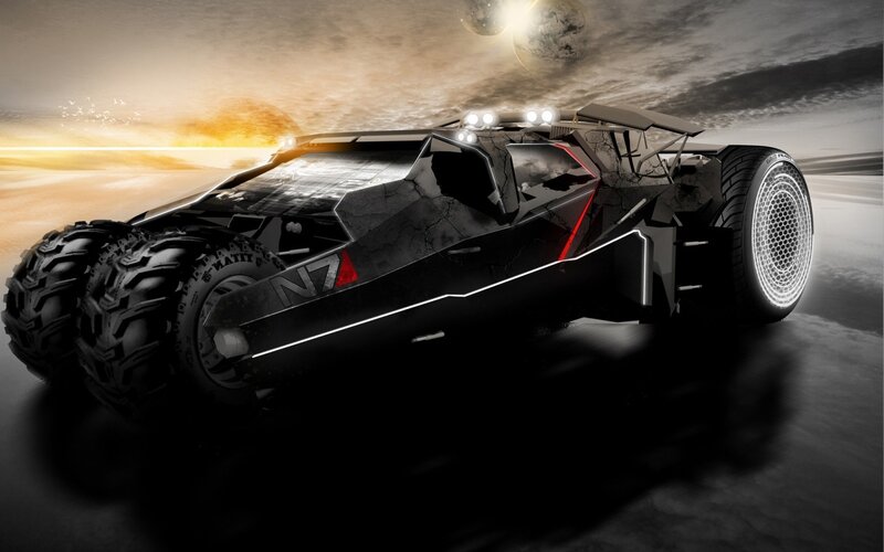 Futuristic Off-road Vehicle — Black