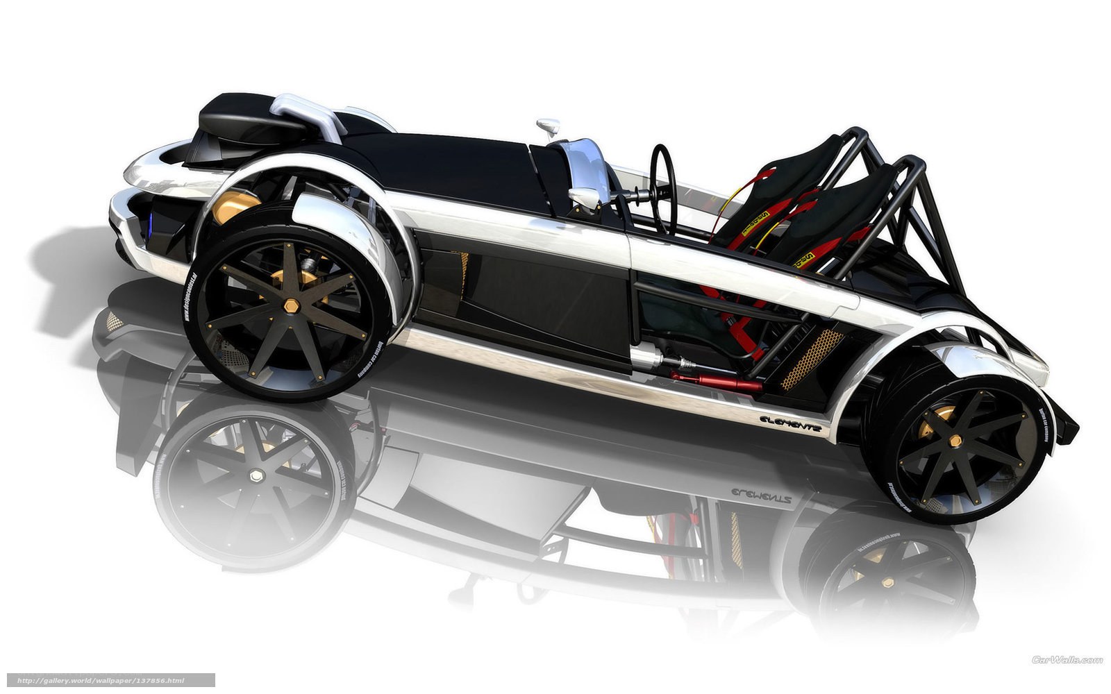 futuristic open-wheel race car