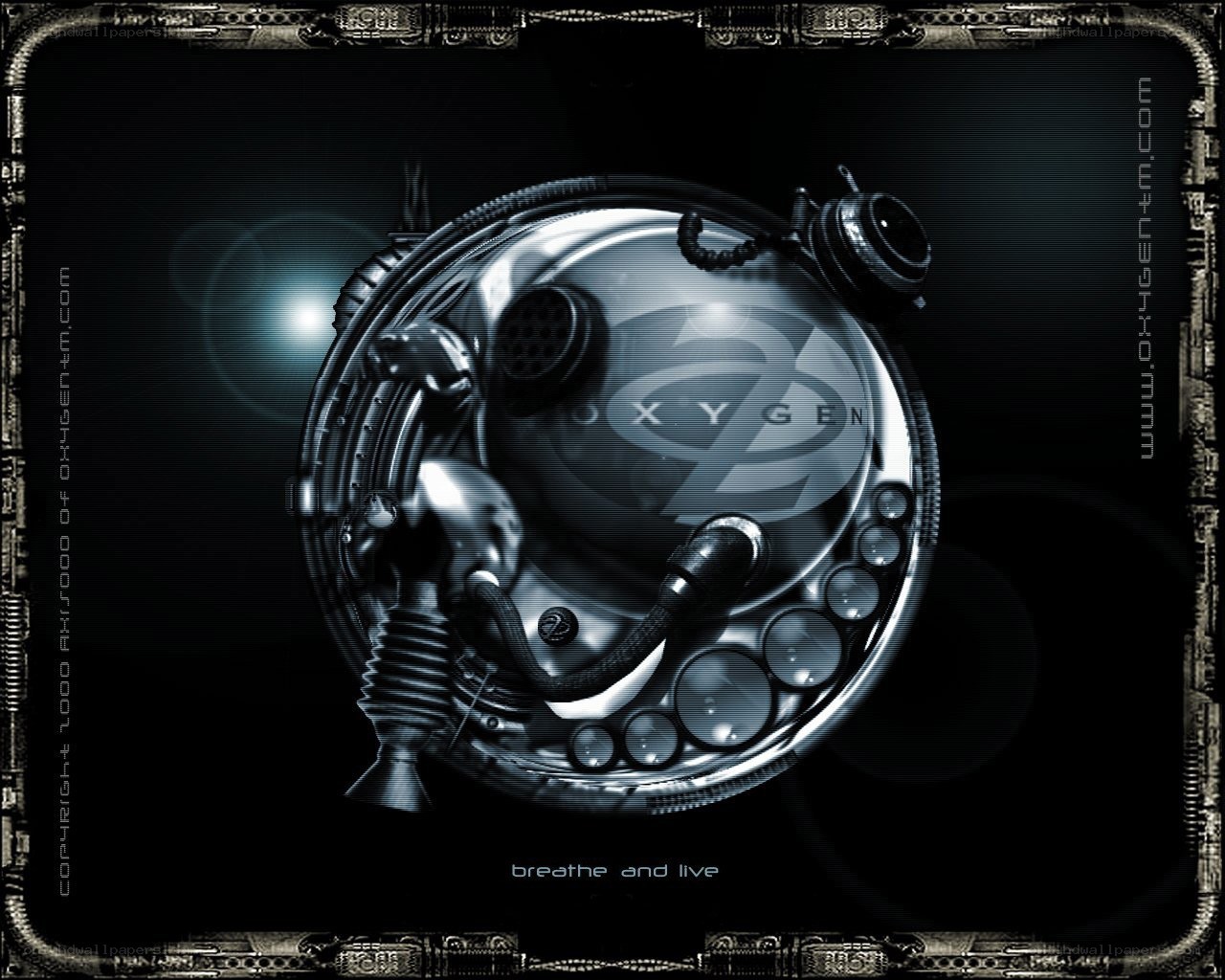 futuristic oxygen helmet