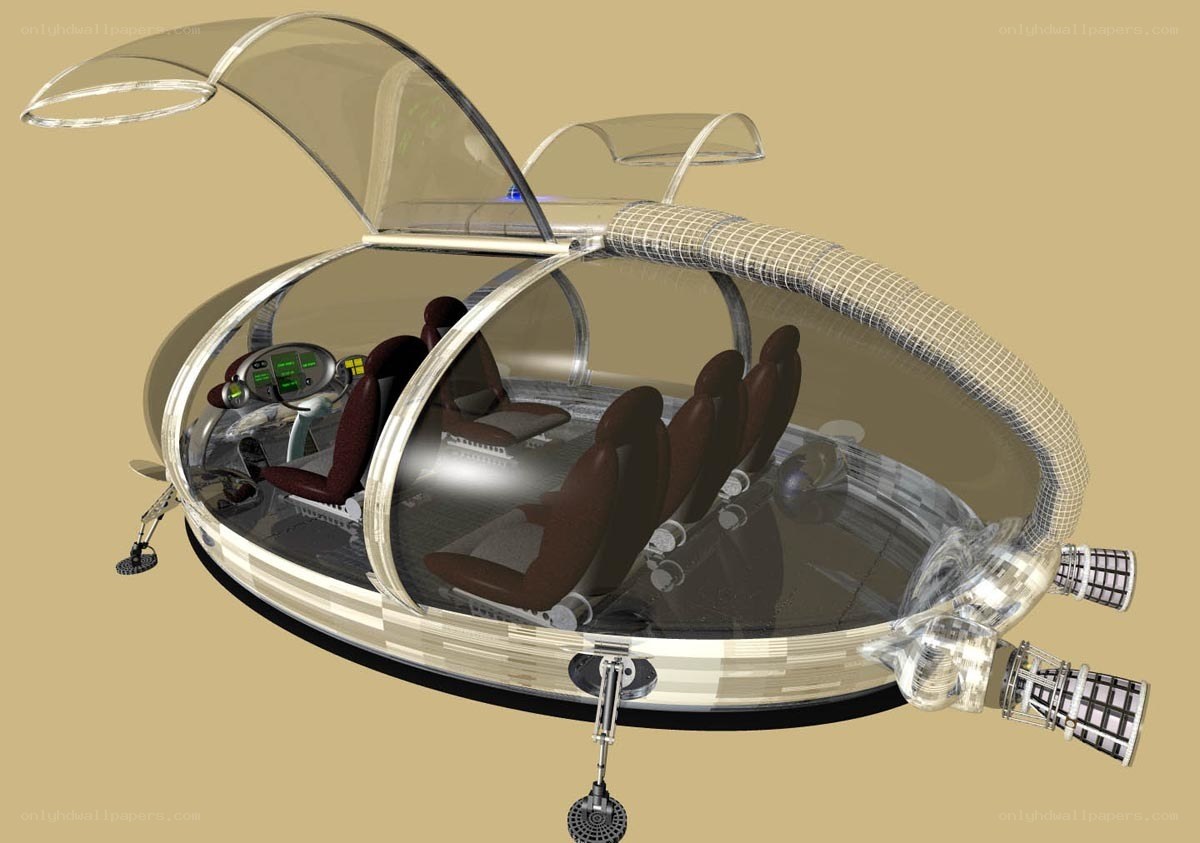 futuristic passenger pod