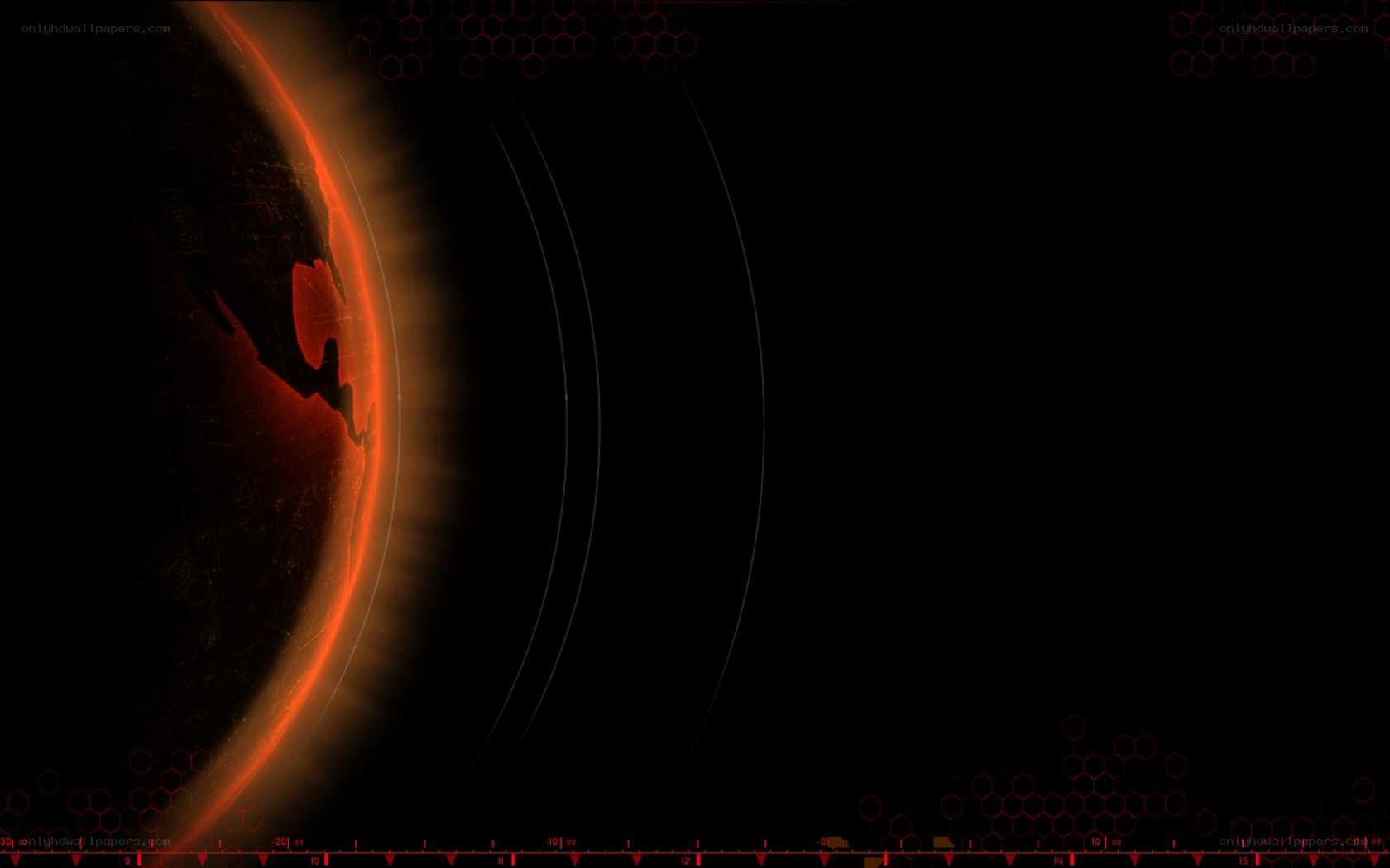 futuristic planet view