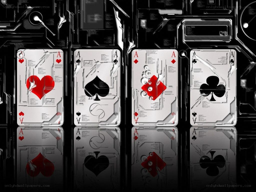 futuristic playing cards