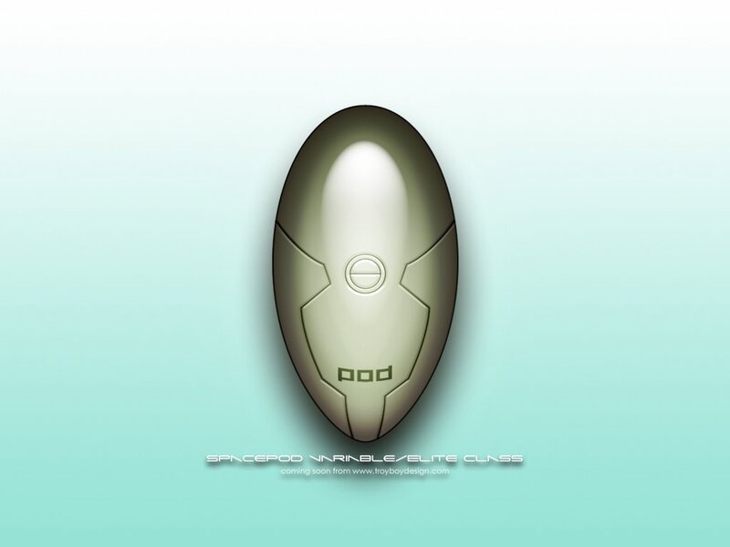 futuristic pod device