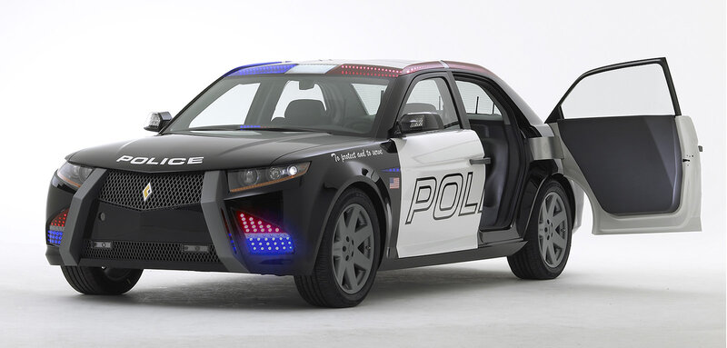 futuristic police car concept