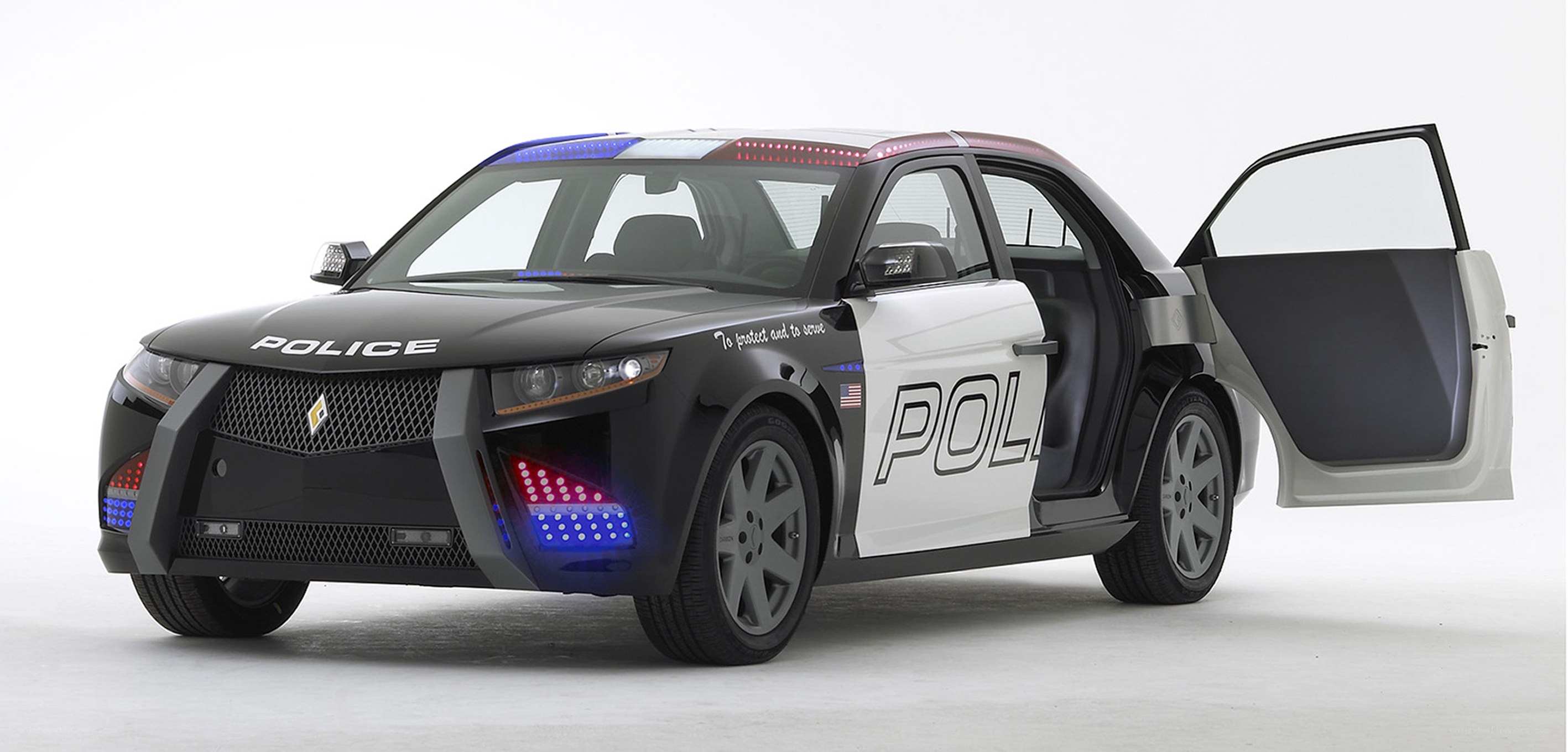 futuristic police car concept