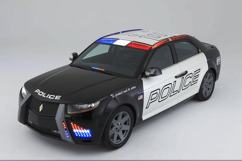 futuristic police car concept