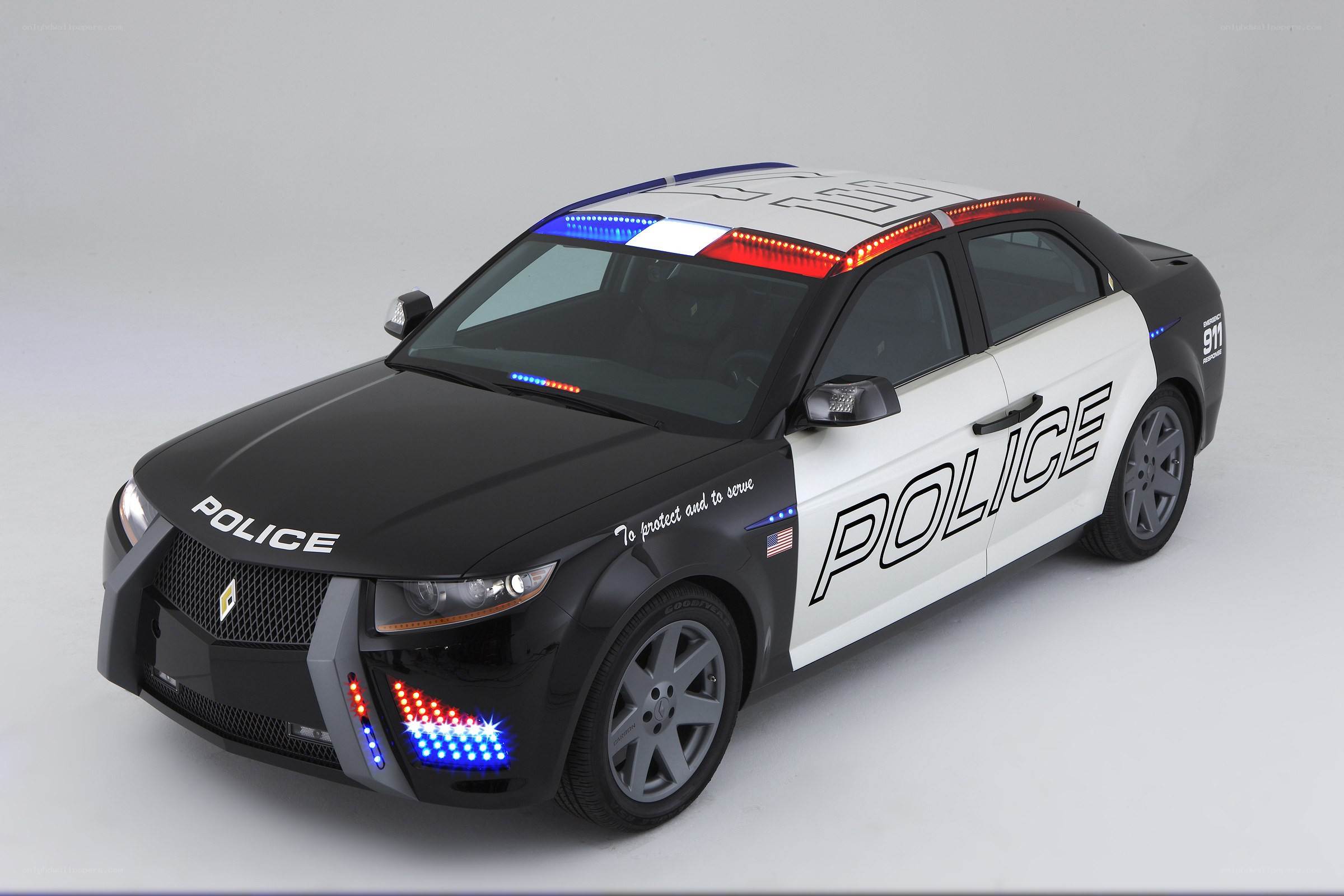 futuristic police car concept
