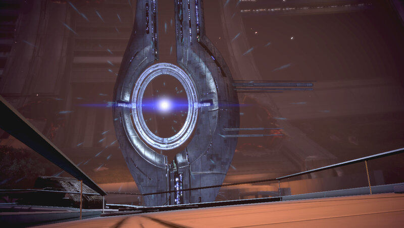 futuristic portal in a sci-fi setting