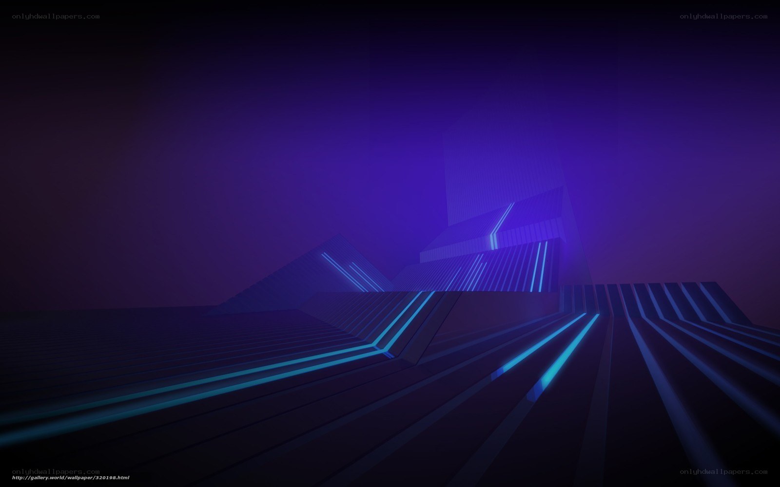futuristic purple corridor