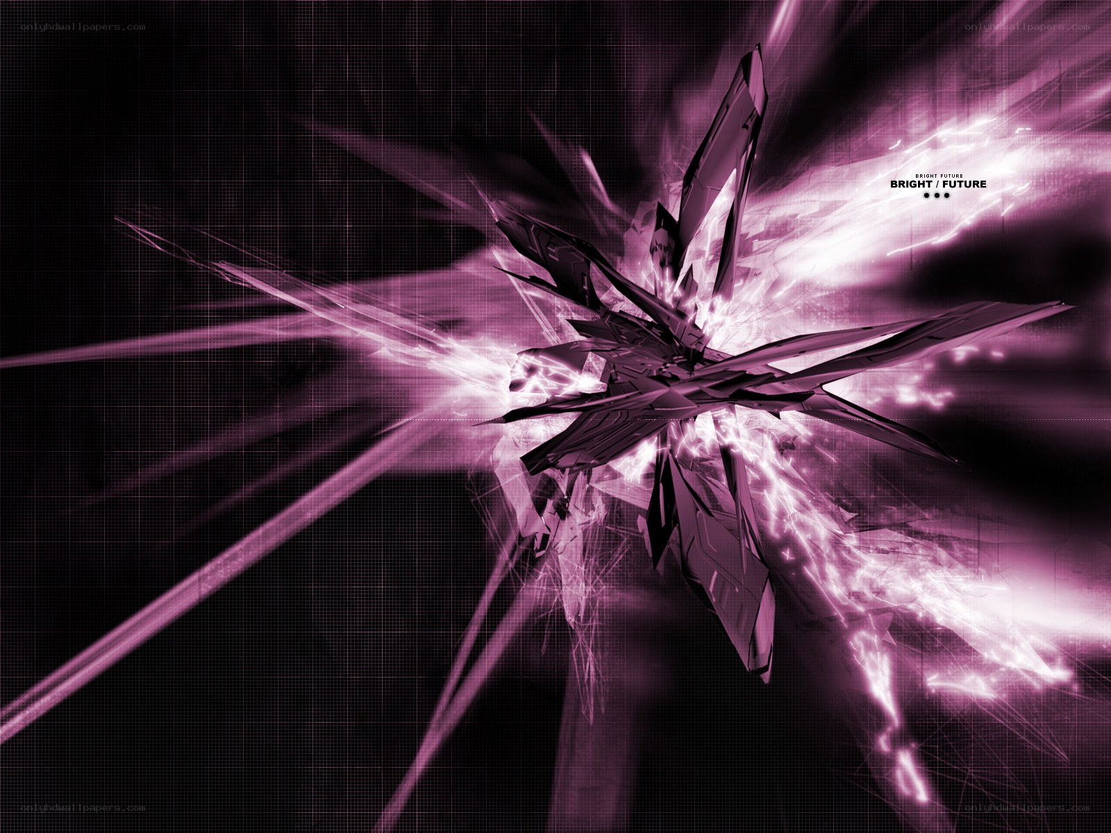 futuristic purple energy explosion