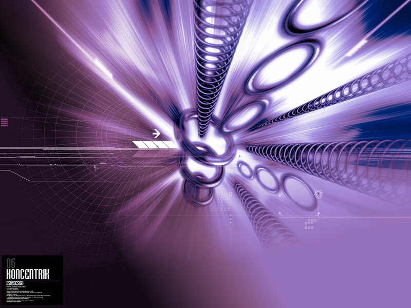 futuristic purple tunnel