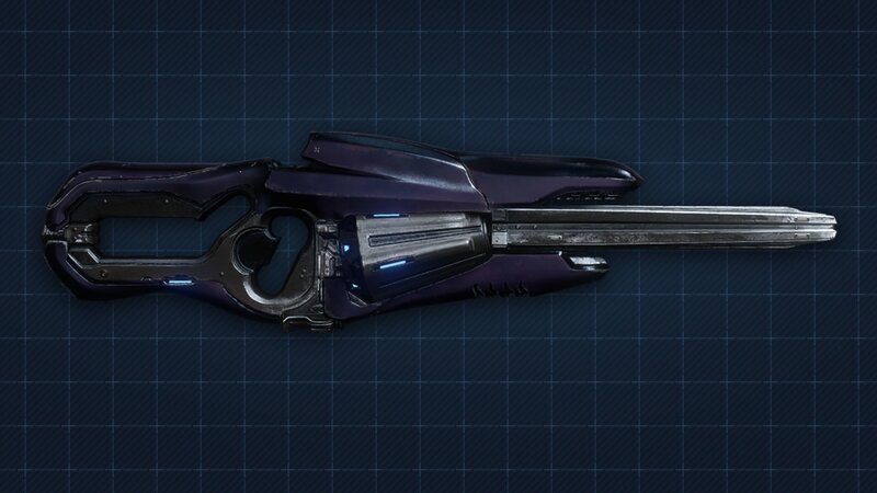 futuristic purple weapon
