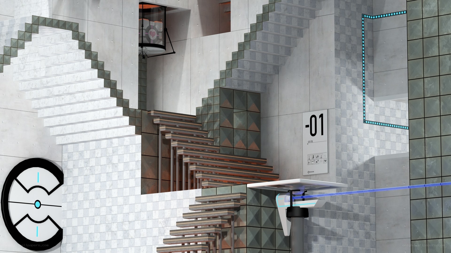 futuristic puzzle platform