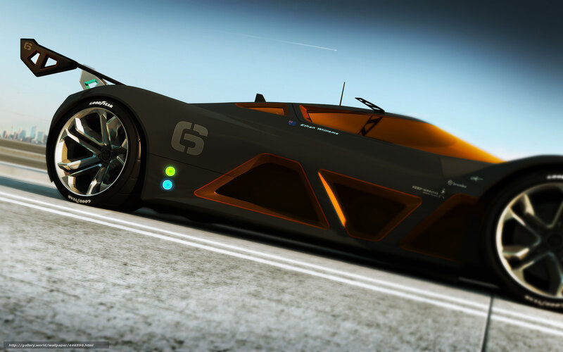 Futuristic Race Car — Black, Dynamic