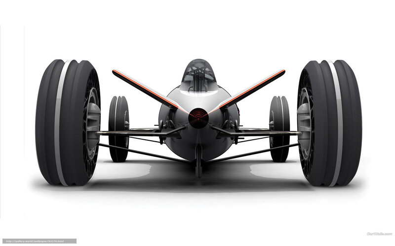 Futuristic Race Car — Black, Sleek