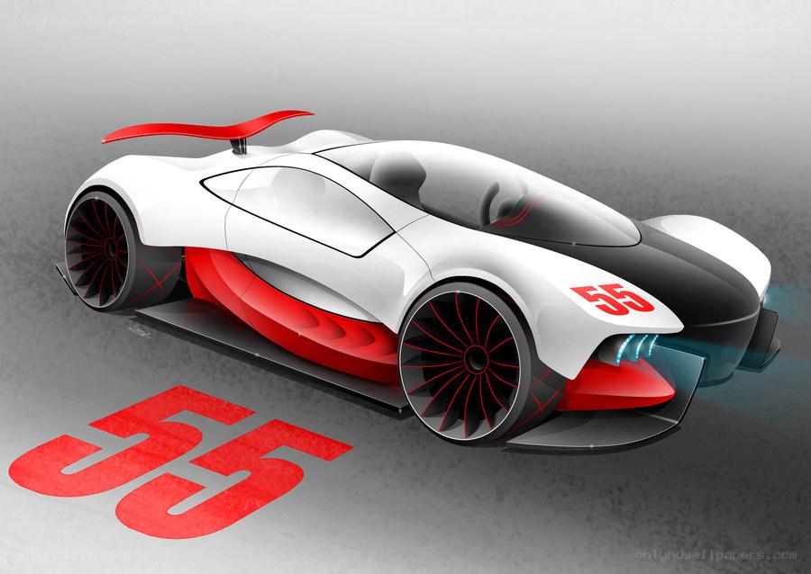 futuristic race car concept
