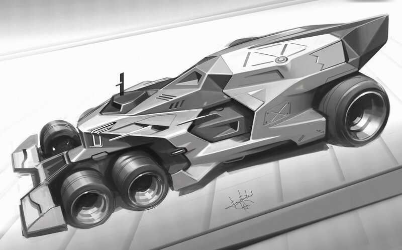 Futuristic Race Car — Gray, Dramatic, Digital Art