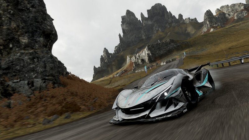 Futuristic Race Car — Gray, Dynamic