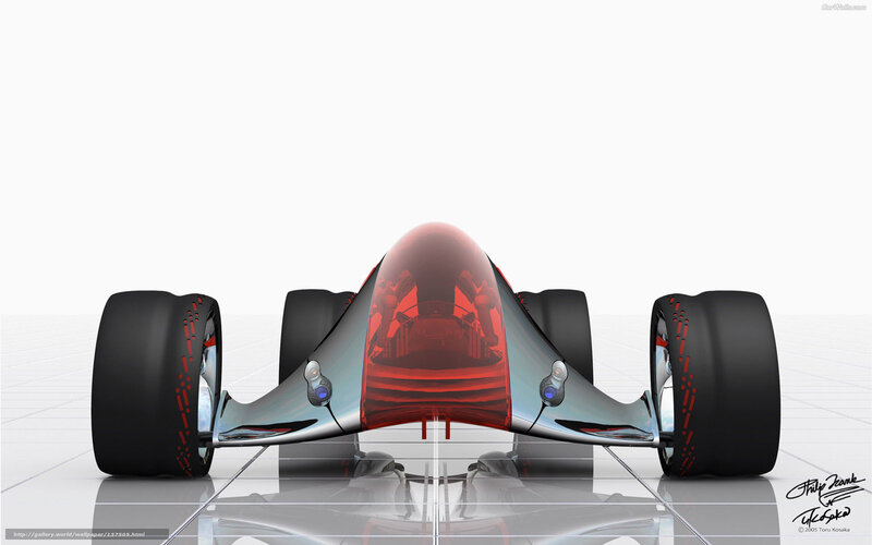 Futuristic Race Car — Silver, Sleek, 3d Render