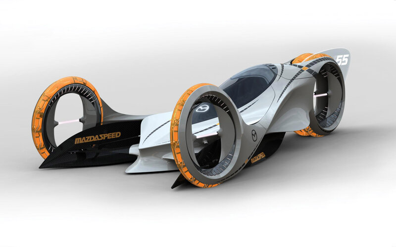 Futuristic Race Car — White, Sleek, Futuristic, 3d Render