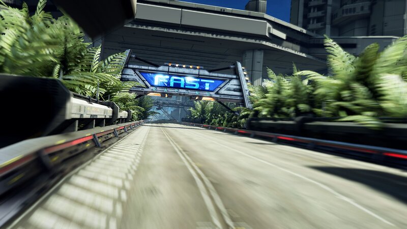 Futuristic Race Track — Green