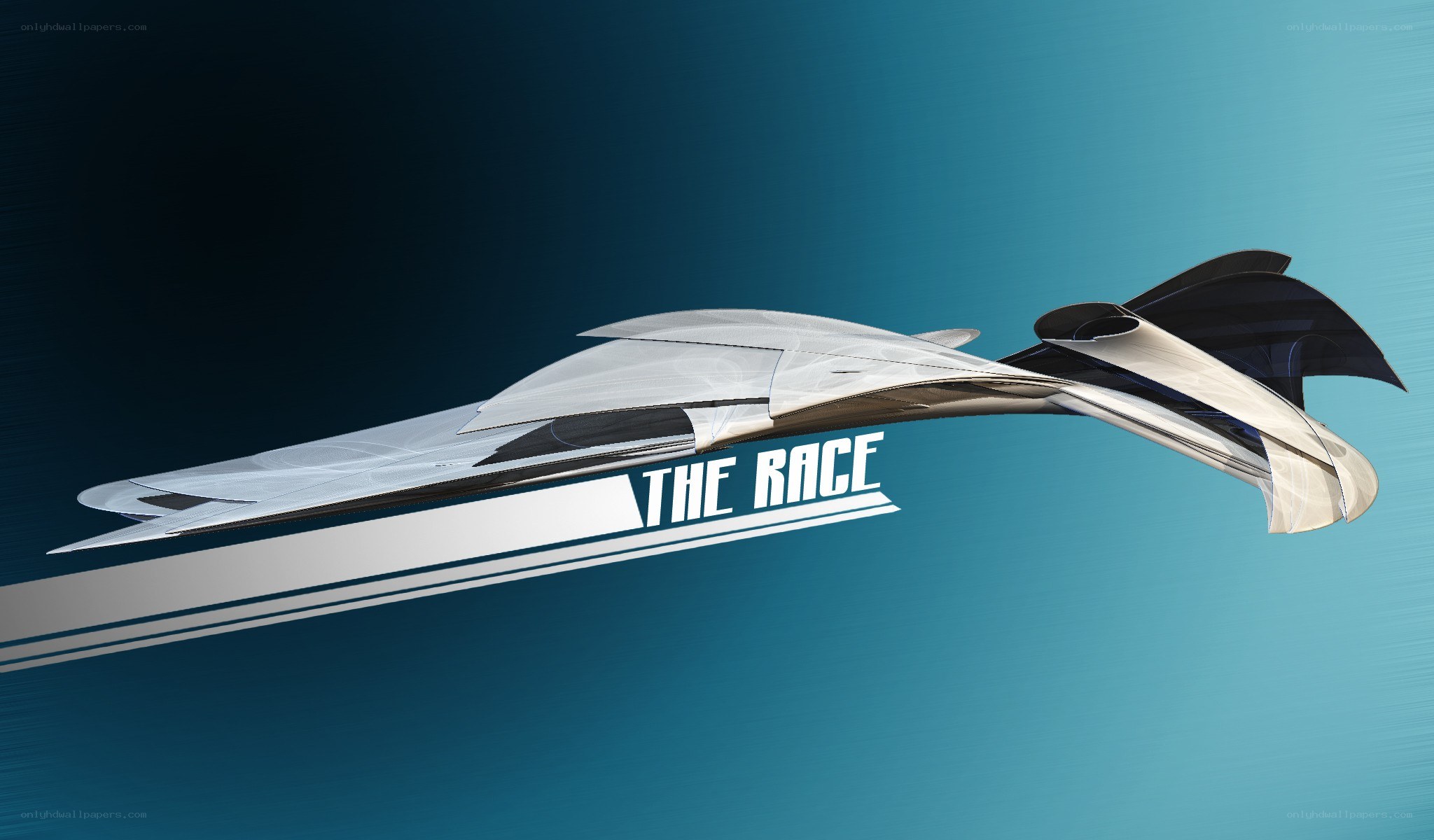 futuristic race vehicle