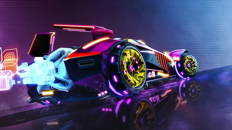 Futuristic Racing Car — Purple