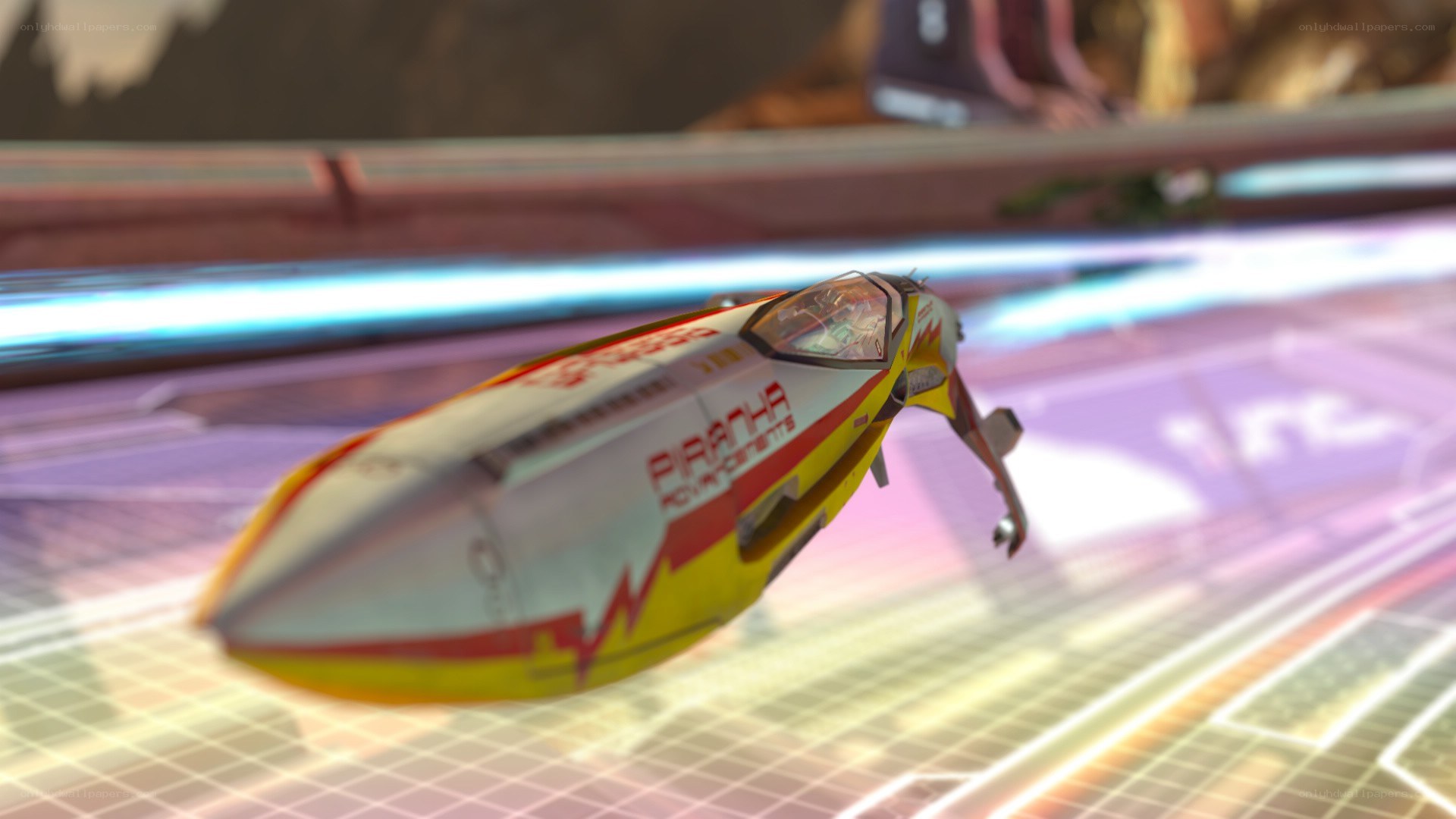 Futuristic racing pod
