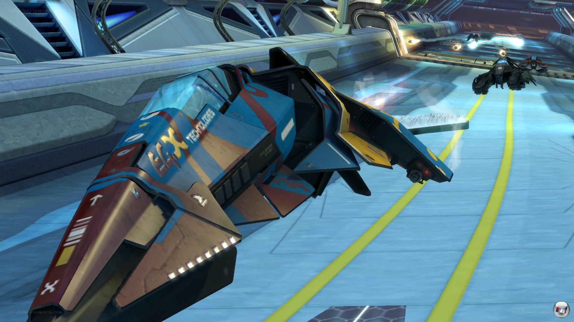 futuristic racing ships