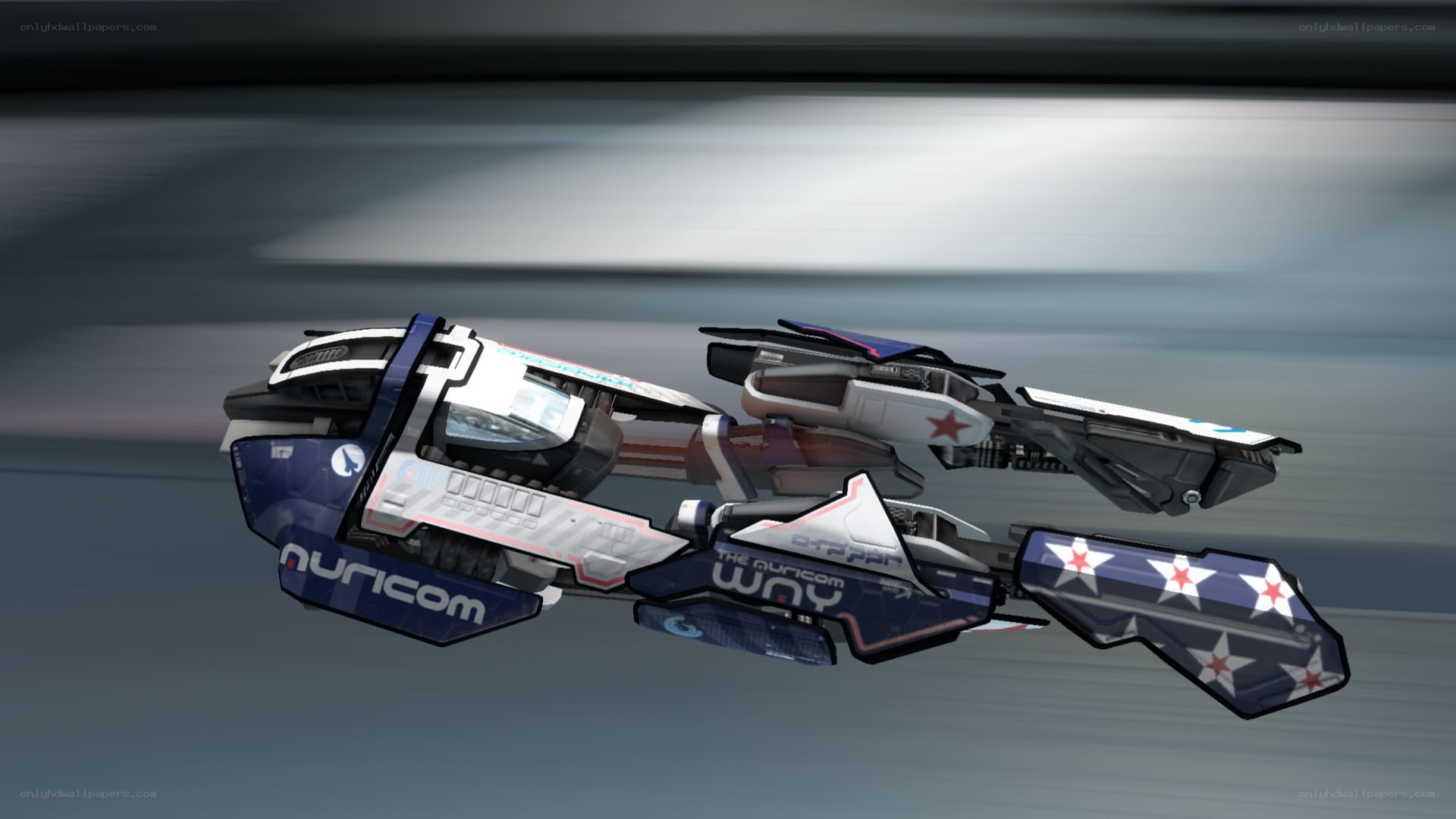 futuristic racing vehicle