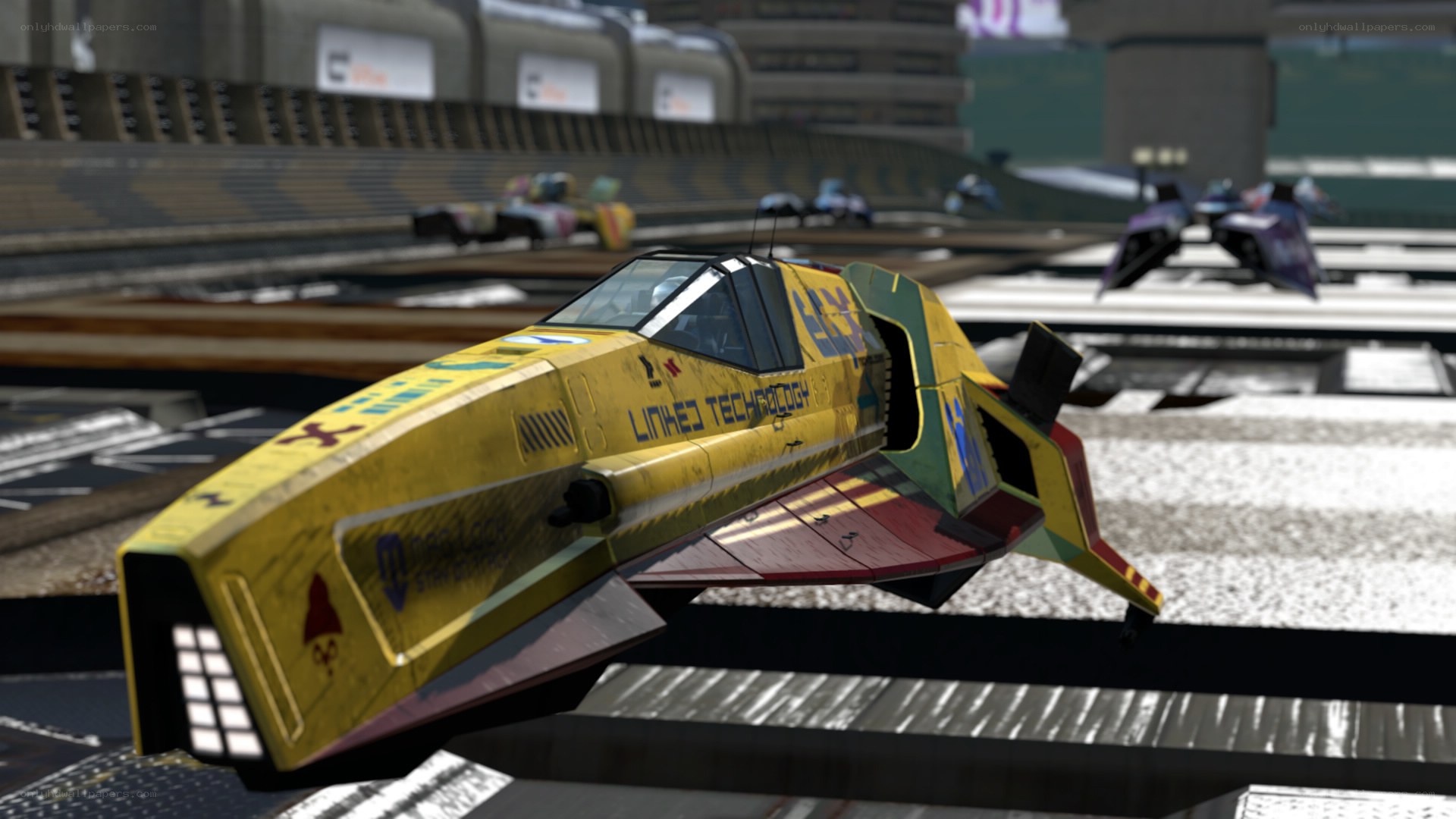 futuristic racing vehicle