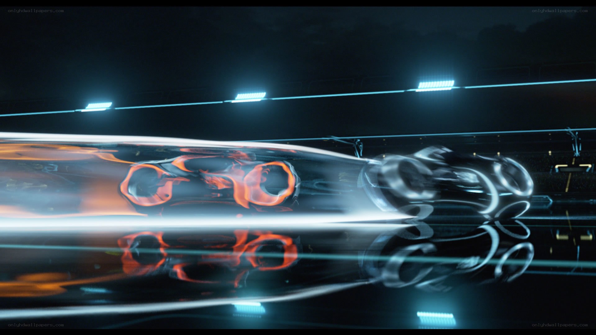 futuristic racing vehicle