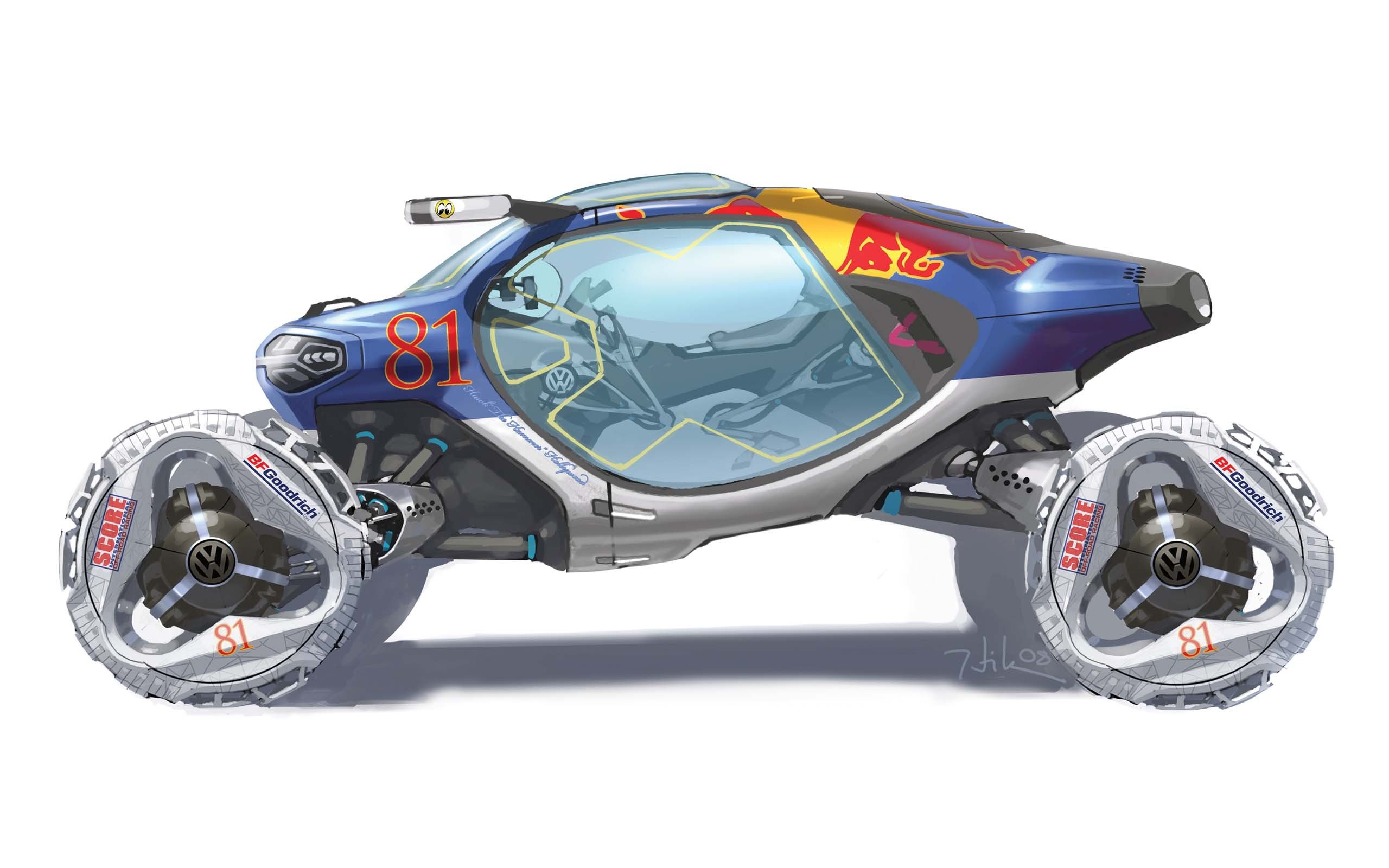 futuristic racing vehicle concept