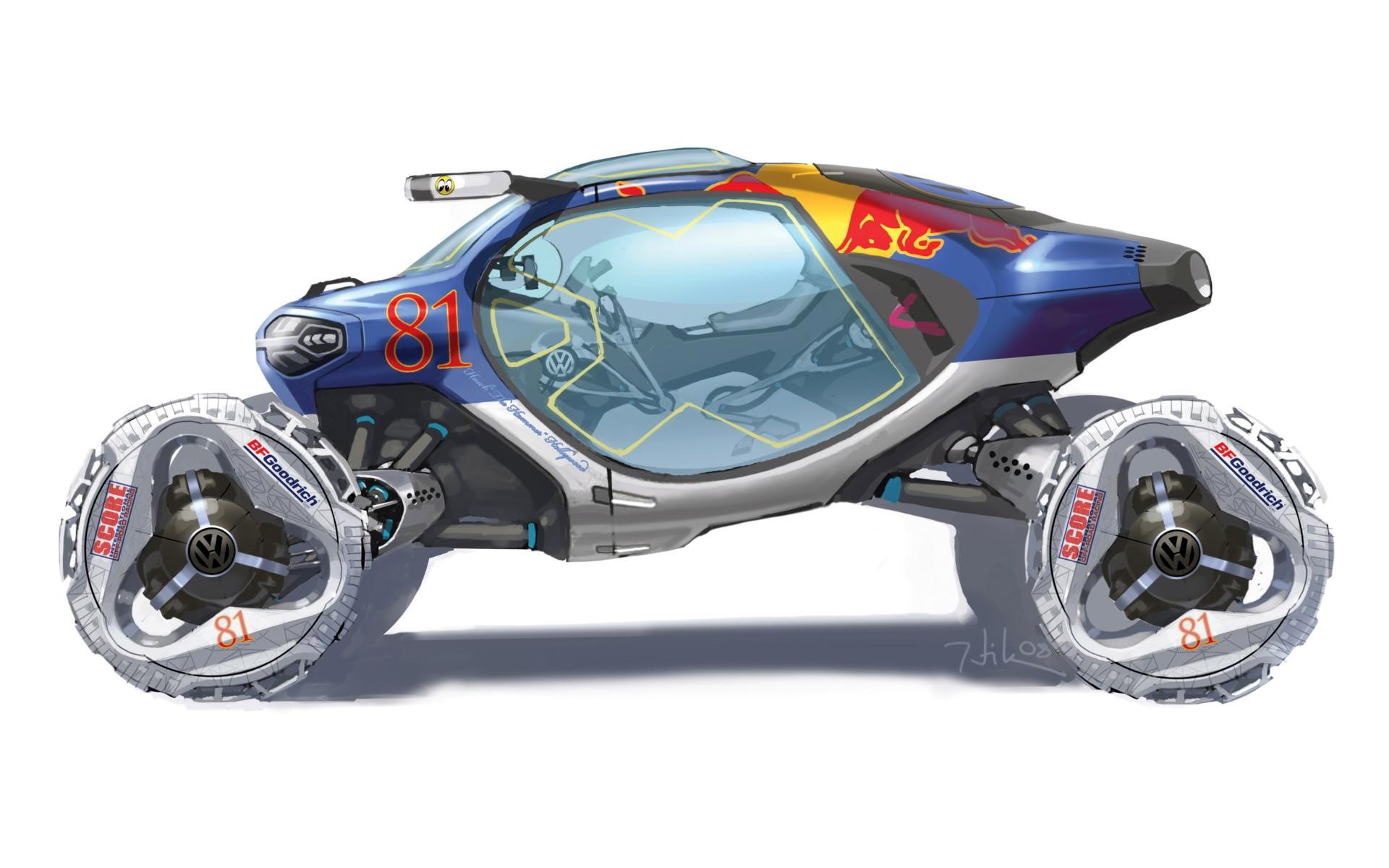 futuristic racing vehicle concept
