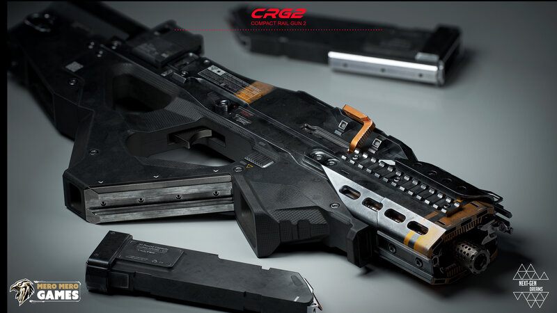 Futuristic Rail Gun — Black