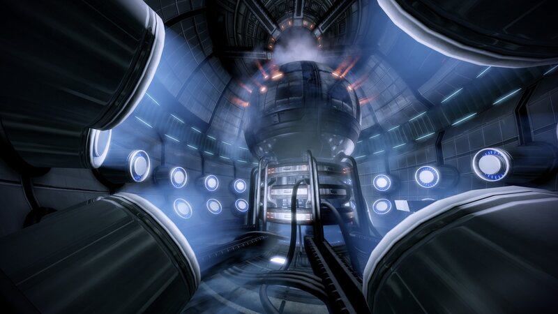 futuristic reactor chamber