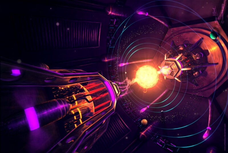 futuristic reactor core