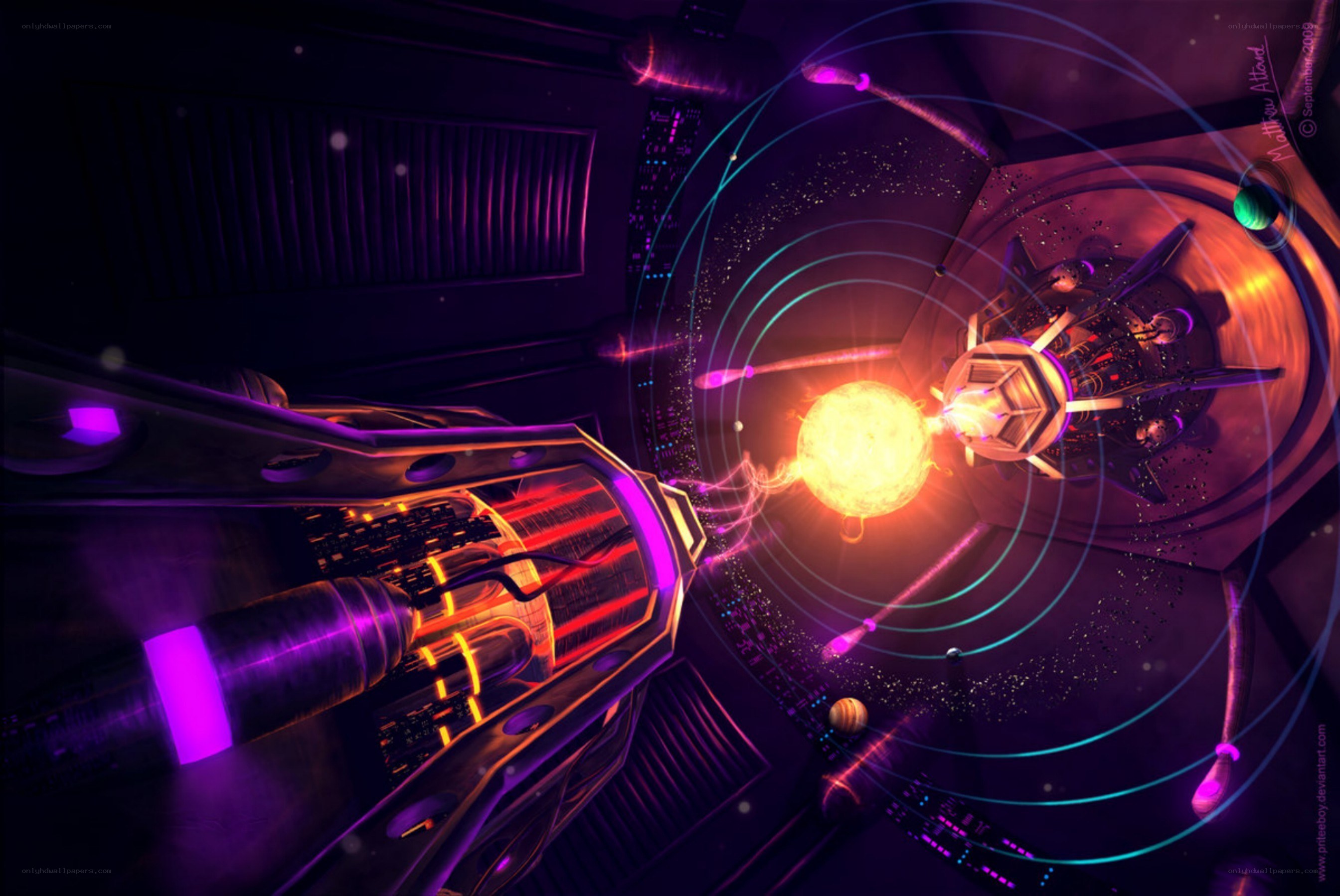 futuristic reactor core