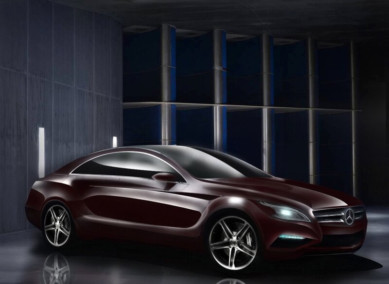 futuristic red car concept