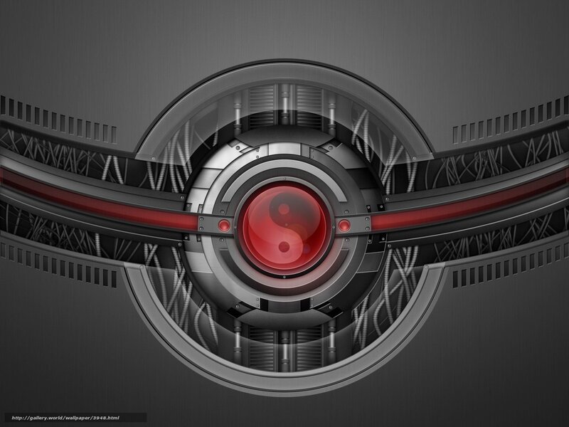 Futuristic red core design