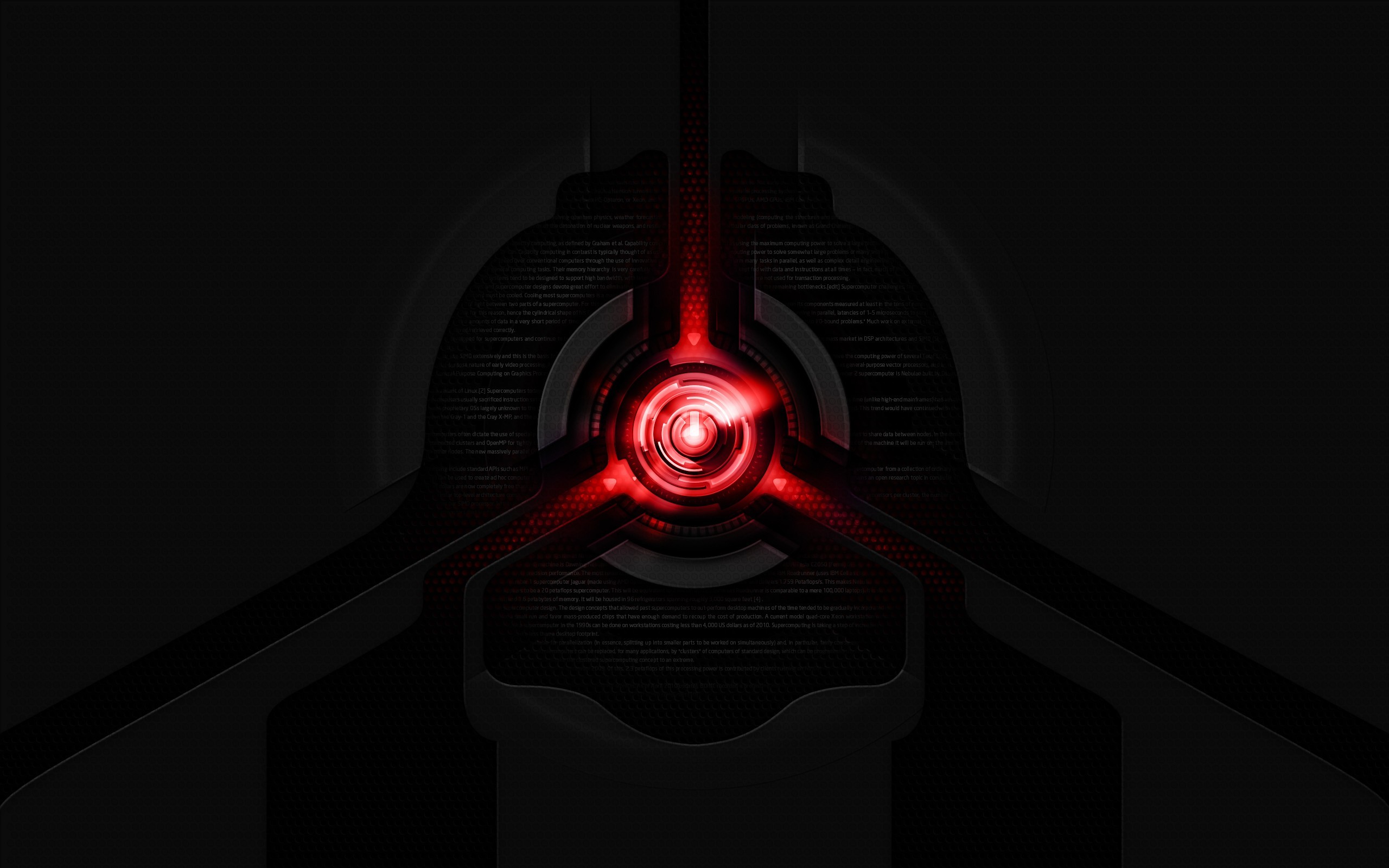 futuristic red interface