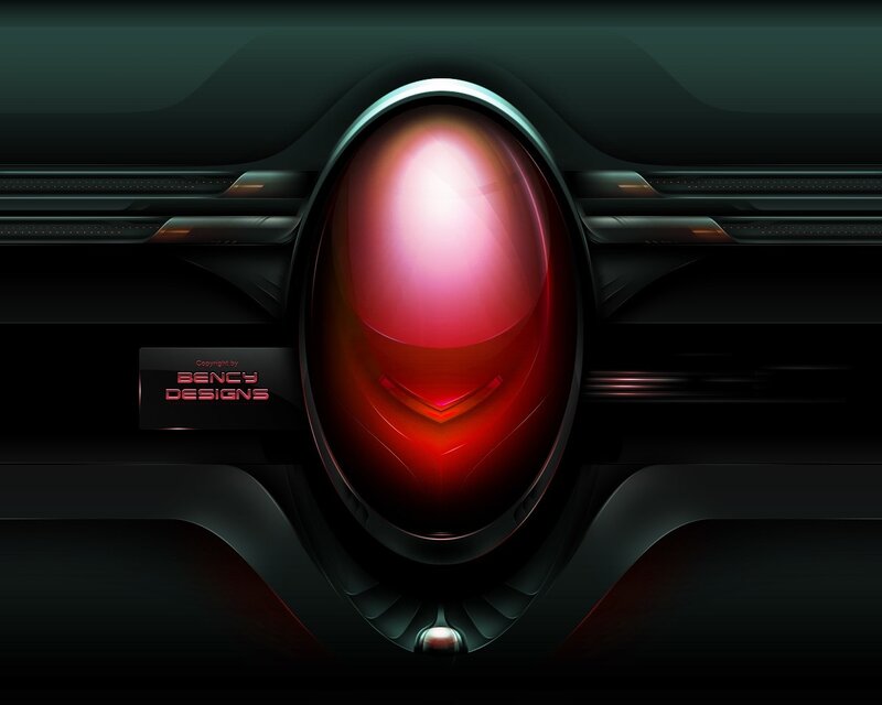 futuristic red light design