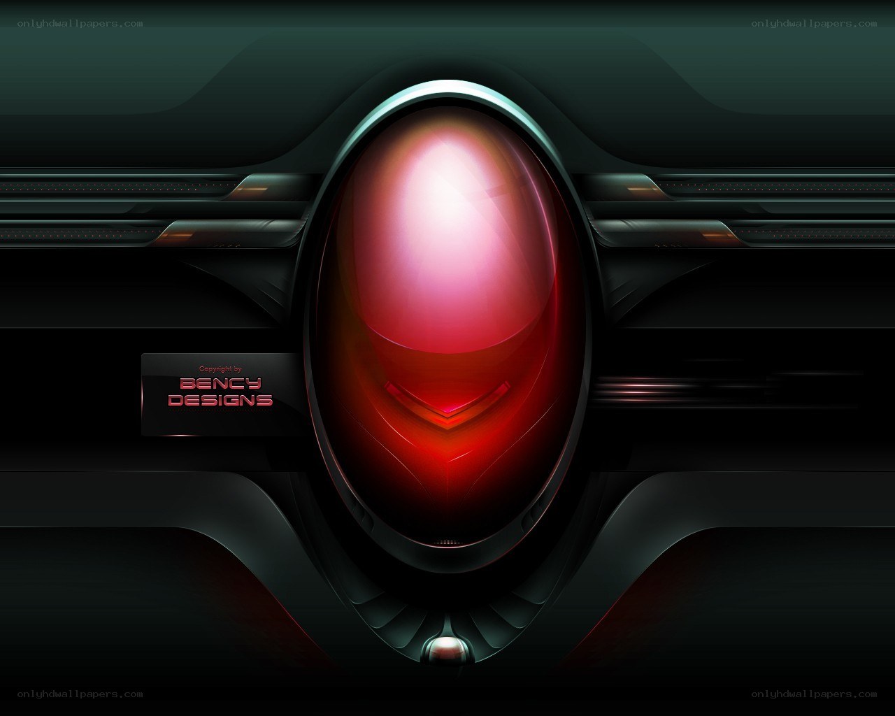 futuristic red light design