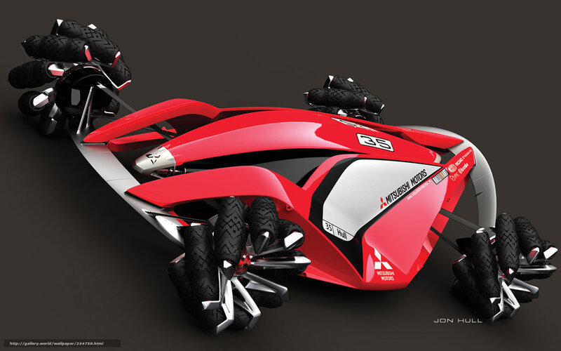 Futuristic Red Vehicle