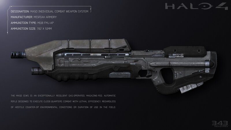 Futuristic Rifle — Black, Dramatic, Digital Art