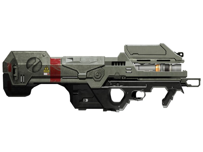 Futuristic Rifle — Gray