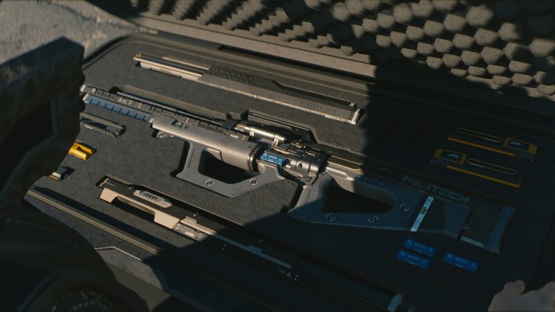 Futuristic Rifle in Case